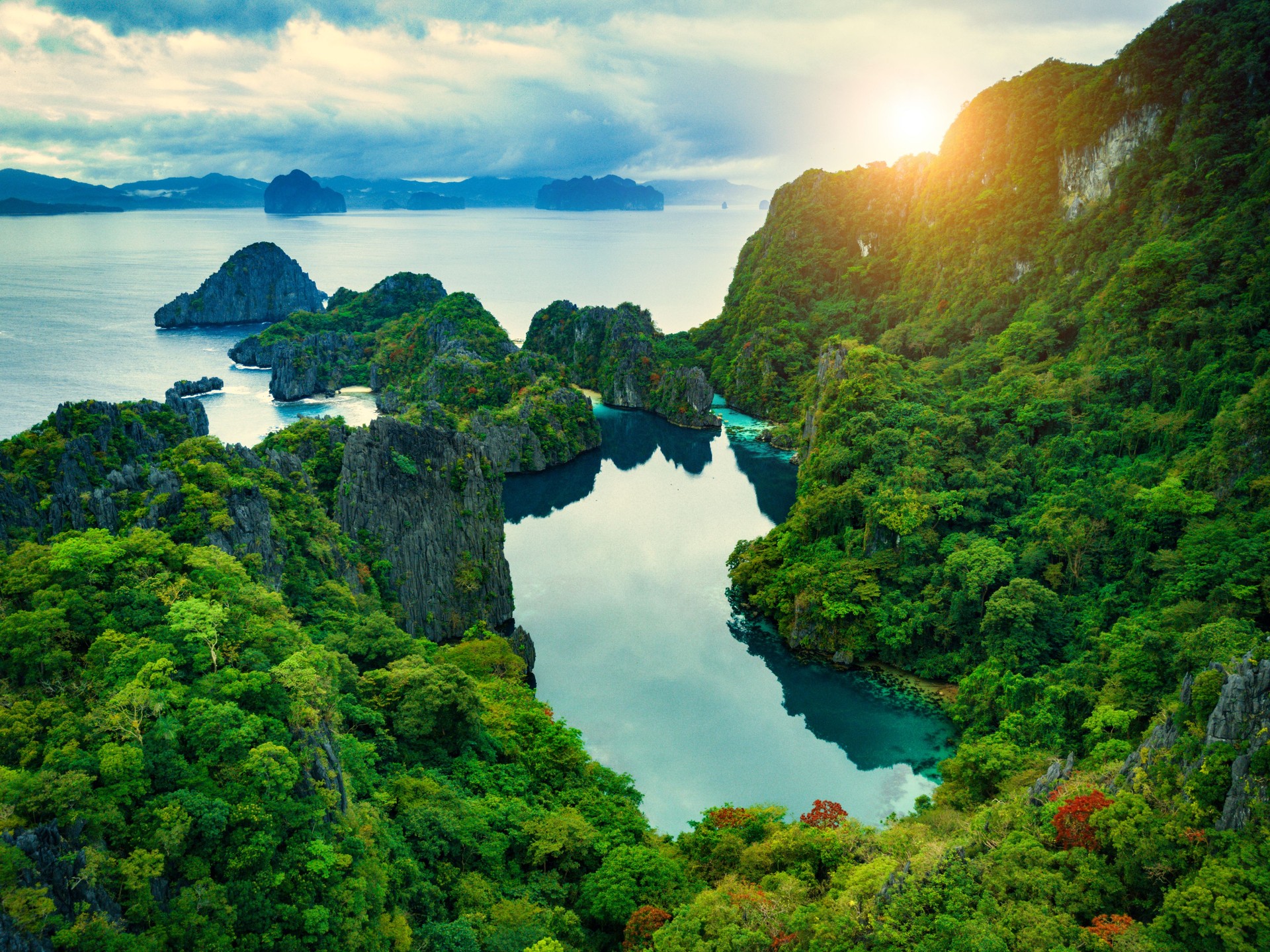 El Nido, Palawan, Philippines, Aerial View